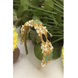 Bracelet en perles véritables de qualité supérieure, style fusion antique, nouveau design, pour les occasions festives et les mariages, pour femmes et filles. - Product Image 1