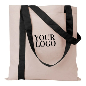 Contrast handle fashion bag made of 100% cotton with custom design for trendy lifestyle clothing brands - Product Image 2