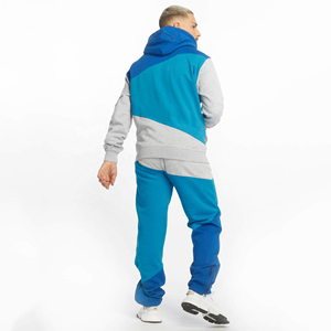 Nuevo conjunto deportivo de invierno para hombre, sudadera con capucha y pantalones con cremallera, capucha reversible - Product Image 3