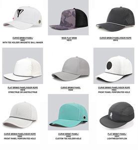 Gorra de Béisbol Deportiva Curva Tipo Americana, Personalizable, de Poliéster/Algodón, con Parche de Logotipo, Perforada, Ajustable, para Deportes al Aire Libre y Golf - Product Image 3