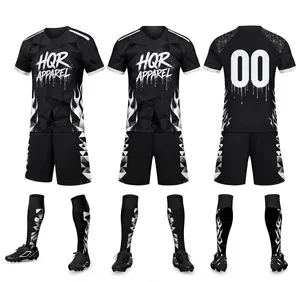 Uniforme de Fútbol Elegante para Equipos, Ajuste Cómodo, Tejido Transpirable y Ecológico, Diseño Ligero, Nombre del Equipo Personalizado, Perfecto para - Product Image 6