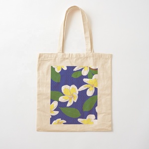 Bolsa de lona de algodón duradera con logotipo personalizado al por mayor, bajo MOQ, bolsas de compras reutilizables para compras de comestibles y regalos - Product Image 4