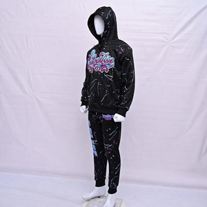 Custom Men's High Quality Fully Sublimation Oversized Hoodie and Sweatpants OEM Heavyweight 100% Cotton <b>Tracksuit</b> for Men's - Product Image 3