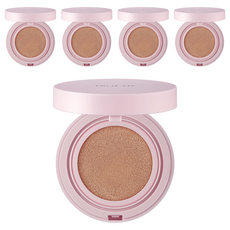 Offerta Speciale: Set di 5 Fondotinta Cushion Saem True Fit Fixer 15g, Tonalità Media 23 Pecan - Product Image 1