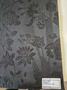 ABAYA Tissu satiné ultra doux pour femmes 100% Poly BLACK FUKRO METALLIC JACQUARD FAB respirant NPL-028-A TTB/04 Filles - Product Image 3