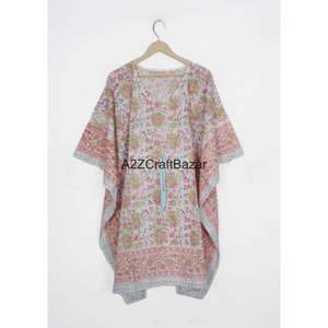 Vestido de Verano Ligero Coreano de Algodón 100% Puro Hecho a Mano para Mujer, Estilo Vintage Formal, Transpirable, con Volantes, Tipo Kaftan, para Noche o Playa - Product Image 4