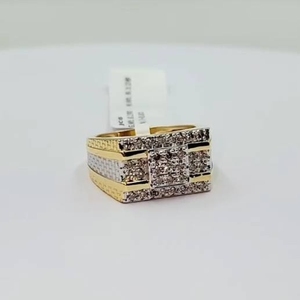 Elegante Anillo de Diamantes Naturales en Oro Amarillo de 14K, Certificado IGI, Claridad GH SI, Color G, Corte Brillante, Chapado en Rodio, Joyería Fina - Product Image 6