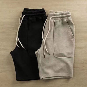 Custom Heavyweight Solid Eco-Friendly Cotton Fleece Oversized Streetwear <b>Shorts</b> OEM Manufacturer - Product Image 4