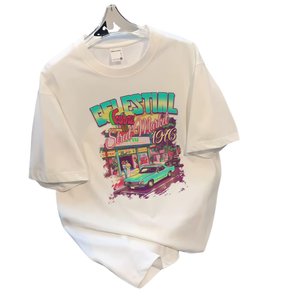 <b>Men</b> Luxury Silk Screen Printed Knitted <b>Turtleneck</b> T Shirt Oversized Formal Streetwear Fashion Top Front Logo Eco-Friendly - Product Image 4