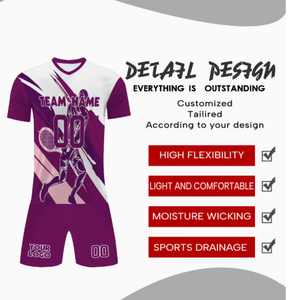 Ensemble de maillot de basket-ball sublimé pour hommes, uniforme de tennis, col en V, manches courtes, respirant, anti-transpiration, polyester/coton, unisexe - Product Image 4