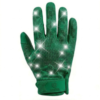 Guantes de Receptor de Fútbol Americano para Hombre con Más de 1000 Pedrerías, Palma Ultraadherente, Cierre de Gancho y Bucle, Opciones de Color Personalizadas