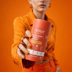 Gummies au Glutathion et Vitamine C pour l'Éclat de la Peau, Saveur Pêche Agrumes, Hydratation et Antioxydant, pour une Peau Radieuse - Product Image 3