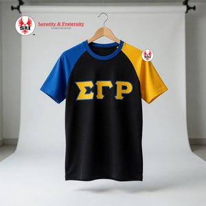 เสื้อยืดแขนสั้นผ้าฝ้าย 100% สำหรับผู้หญิง พร้อมงานปักซิกมาแกมมาโร ซอร์โรริตี้ |   ชุดลำลองแฟชั่นที่ระบายอากาศได้ดีและแห้งเร็ว - Product Image 3