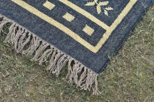 Alfombra Kilim de Yute Estilo Escandinavo, Tejida a Mano, Fibra Natural Reversible, para Sala de Estar, Hogar y Hostelería - Product Image 3