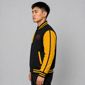 Veste de baseball pour homme, veste varsity, veste en laine, broderie personnalisée, boutons pression, streetwear, veste décontractée d'hiver - Product Image 2