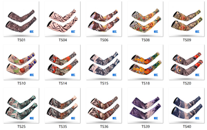 Manguito de brazo unisex con logo personalizado, 92% nailon, 8% elastano, sin costuras, protección solar UV para exteriores, manguito deportivo refrescante - Product Image 5