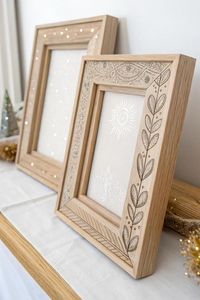 Premium Natural <b>Wood</b> and Epoxy Resin Photo <b>Frame</b> Custom Handmade <b>Picture</b> <b>Frame</b> for Family Photos Wedding Anniversary Gift Decor - Product Image 3