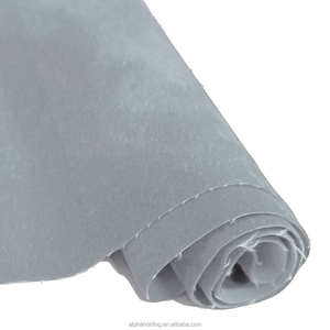 Tissu floqué en rayonne tissé en pile, 54 pouces, 70Y, pour emballage de bijoux, PP70-403, gris - Product Image 1