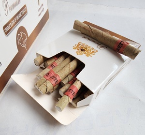 Bidi แบบอินเดียที่มีไส้กรองขนาดเล็กม้วนสมุนไพรทำจากสมุนไพรเพื่อความพึงพอใจในปริมาณมาก - Product Image 6