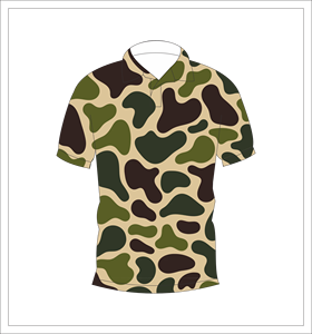 Polo de Camuflaje Verde Marrón para Hombre, Sublimación Personalizada con Estampado Completo, Camisa de Golf de Manga Corta, Transpirable y Ligera - Product Image 4