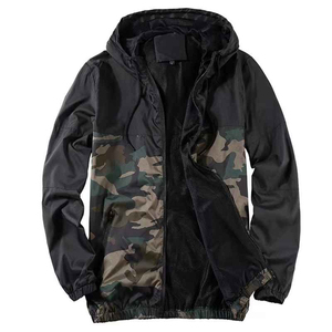 Chaqueta Cortavientos Casual de Invierno para Hombre, con Cierre, Capucha de Nailon y Logotipo Personalizado - Product Image 6