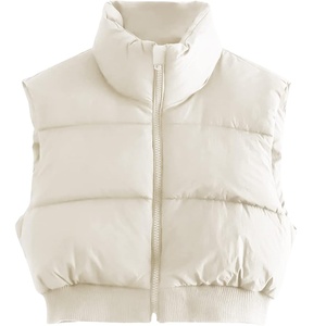 Chaleco acolchado sin mangas multicolor unisex de alta calidad con cuello con capucha y bolsillos - Product Image 5