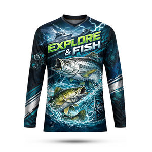 Camiseta Deportiva de Manga Larga para Hombre, Nuevo Diseño, Protección UV, Sublimación Completa, Secado Rápido - Product Image 1