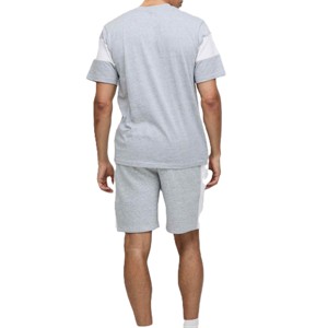 Conjunto de camiseta y pantalones cortos rojos de dos piezas para hombre, elegante conjunto de camiseta y pantalones cortos de manga corta, ropa informal de verano - Product Image 5