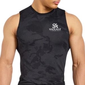 <b>Mens</b> Black Pattern Sleeveless Tank Top Gym Workout Shirt Athletic Fitness Training Sportswear <b>Running</b> Activewear Fitness <b>Vest</b> - Product Image 5