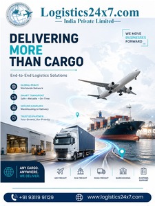 Logistics24x7.com บริการขนส่งสินค้าทางเรือและทางอากาศจากจีนไปอินเดีย พร้อมบริการส่งถึงที่ทั่วทั้งประเทศอินเดีย ทั้งแบบทางเรือและทางอากาศ - Product Image 1