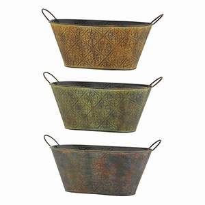 Fabricant OEM de jardinières rondes en fer pour balustrade de balcon, clôture de jardin, pot de fleurs suspendu en métal, service OEM personnalisé - Product Image 2