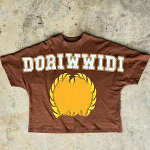 T-shirts graphiques sérigraphiés coupe courte et ample, style streetwear, 250 g/m², 100 % coton, pour hommes - Product Image 2