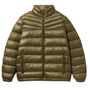 Veste matelassée pour homme, design personnalisé, haute qualité, coupe-vent, 100% nylon, patchwork, col montant, capuche, streetwear d'hiver, vente en gros - Product Image 1