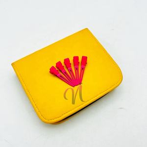 Pinces à sectionner les cheveux Clips en acier inoxydable revêtus de poudre rose vif pour les extensions de cheveux Logo personnalisé durable Utilisation commerciale - Product Image 6