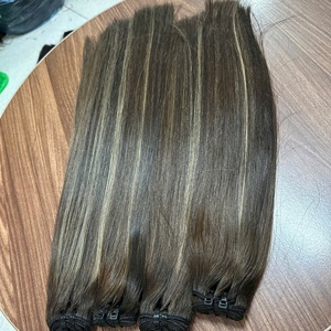 Bone Straight Piano Color 100% Cabello humano Cabello crudo Extensiones de un solo donante Punta plana Precio al por mayor Tip Tape Ins - Product Image 2