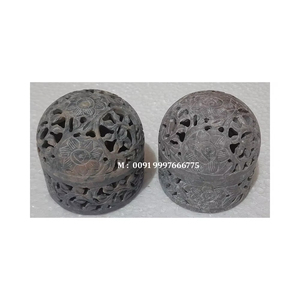 Beautiful Looking For Natural Soapstone Carving Bakhoor Burner Round Shape Handmade Carving Design Use For Office Decor And Gift - Product Image 3