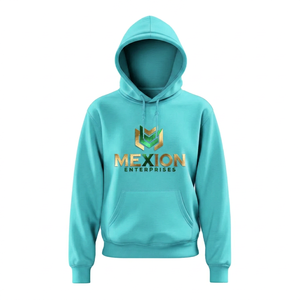 Mexion – Sweat à capuche sportif en tissu tissé épais 100 % polyester, écologique, style streetwear hiver, manches raglan - Product Image 2