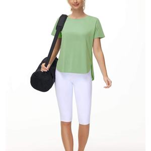 Camiseta Lisa para Mujer, Corte Regular, Suave, 100% Algodón, Informal, Básica, para Primavera, Ecológica, Hecha en Pakistán, Servicio OEM - Product Image 5