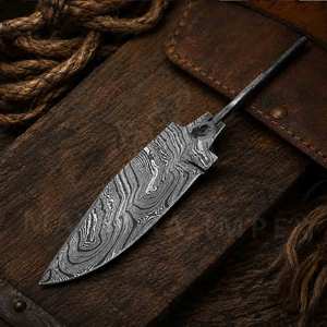 Cuchilla en Bruto de Acero de Damasco Forjado a Mano de la Mejor Calidad para Fabricación de Cuchillos de Hoja Fija, Tendencia en EE. UU. - Product Image 3