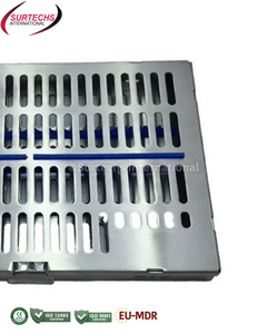 Cassette de stérilisation électrique Surtechs, capacité de 20 instruments, plateau autoclave en acier inoxydable pour instruments dentaires et chirurgicaux - Product Image 6