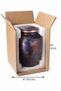 Urna Funeraria de Aluminio Metálico de Estilo Europeo, Elegante y Duradera, de Alta Calidad, con Capacidad de 200/220 Pulgadas Cúbicas - Product Image 3