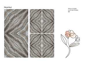 กระเบื้องพอร์ซเลนลายหินอ่อนขนาด 600x1200 มม. ผิวมันเงา สำหรับปูพื้นและผนัง ตกแต่งห้องนั่งเล่นหรูหรา โรงแรม - Product Image 2