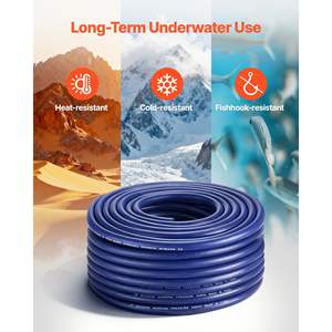 Heavy Duty 3/8 Self-Sinking 100 Ft <b>Pond</b> Aerator Hose <b>Kit</b> Flexible Rubber Aquarium Water Aerators Aquaculture Machine Aerators - Product Image 4