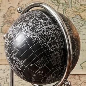 Globo Terráqueo de Escritorio Ejecutivo con Mapa del Mundo Detallado |   Soporte de Hierro y Esfera de Plástico |   Globo Terráqueo Educativo para Escritorio de Oficina y Decoración del Hogar - Product Image 3