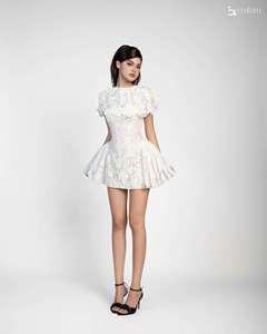 Vestido Mini de Encaje para Mujer y Conjunto de Bolero a Juego ET3544, Vestido Ajustado Moderno para Fiesta, Calidad de Exportación, Proveedor Global - Product Image 1