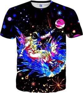 Camiseta de Verano para Hombre de Alta Calidad, Impresión Digital 3D por Sublimación, Secado Rápido, Estilo Casual, Hombros Caídos, 100% Algodón Jersey - Product Image 1