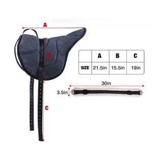 Soft Fleece Bareback Saddle for Horses | Non-Slip Horse Riding Pad Supplie <b>Equestrian</b> Training Equipment Wholesale - Product Image 3