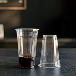 QUANG QUAN Single Wall Transparent 16/22/24oz Recyclable PP <b>Plastic</b> <b>Cups</b> Lids 95mm Diameter for Iced Coffee Tea Beverages - Product Image 1