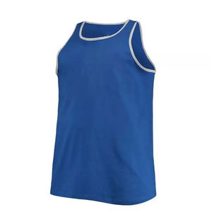 Débardeur de sport en coton personnalisé avec logo pour garçons, débardeur sans manches pour hommes, débardeur de musculation, débardeur de fitness, débardeur de course - Product Image 2