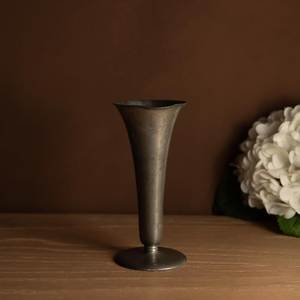 Handmade Bronze Tabletop <b>Vase</b> Minimalist Design <b>Decorative</b> Metal <b>Vase</b> for Home Interior - Product Image 1